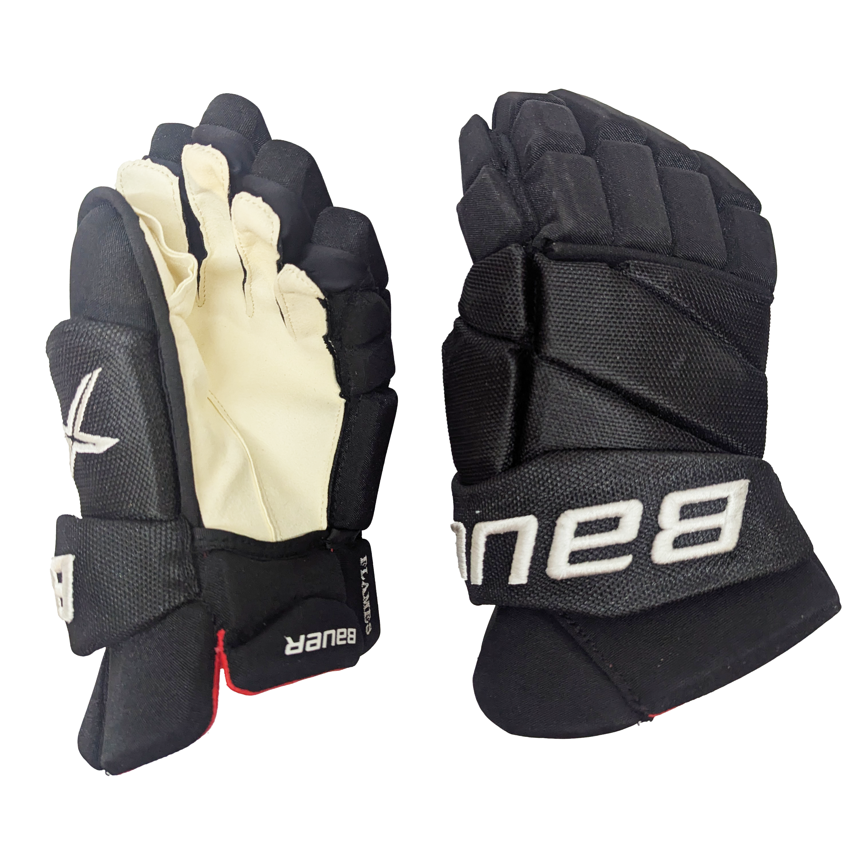 Bauer Vapor 2X Pro - NHL Pro Stock Glove - Calgary Flames (Black)